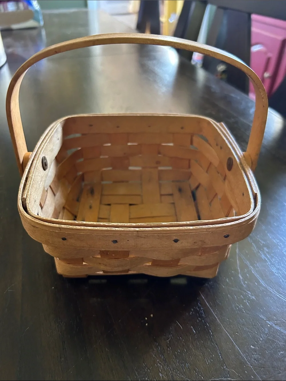 Longaberger Handwoven Basket in Natural Brown Longaberger